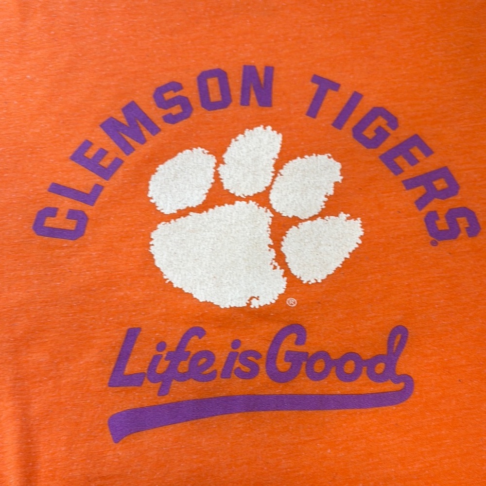 Life is Good Orange Clemson Tigers T-Shirt